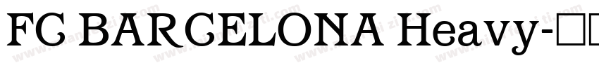 FC BARCELONA Heavy字体转换